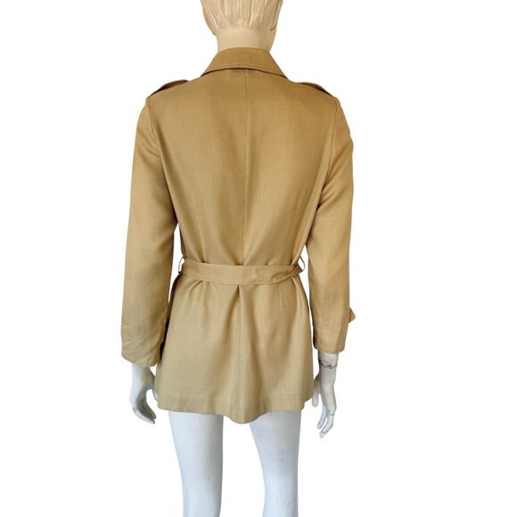 Vintage Valentino Miss V belted safari blouse top size 8 /42 - Picture 4 of 11